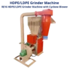 Shredder And Shredder, HDPE Grinding Machine with Blower