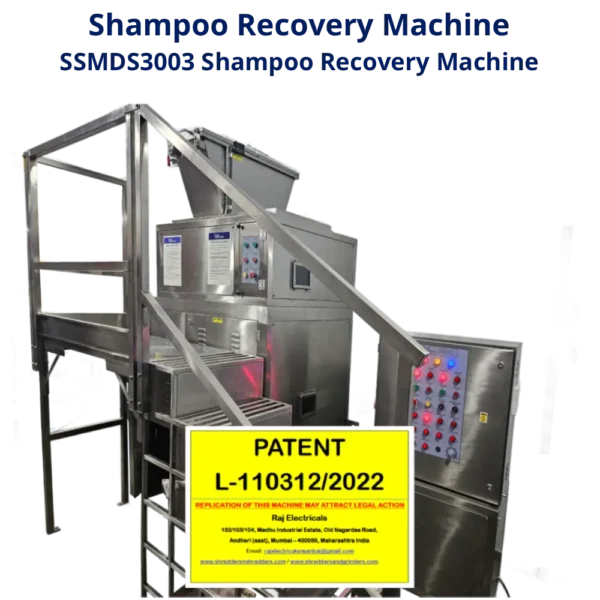 Shredder And Shredder, Shampoo Recovery Machine