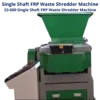 Shredder And Shredder, S3-600 Single Shaft FRP Waste Shredder Machine