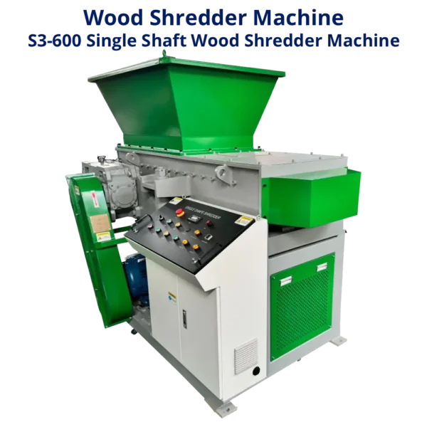 Shredder And Shredder, S3-600 Wood Shredder Machine