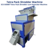 Shredder And Shredder, TETRA PACK SHREDDER cum Liquid Separation Machine
